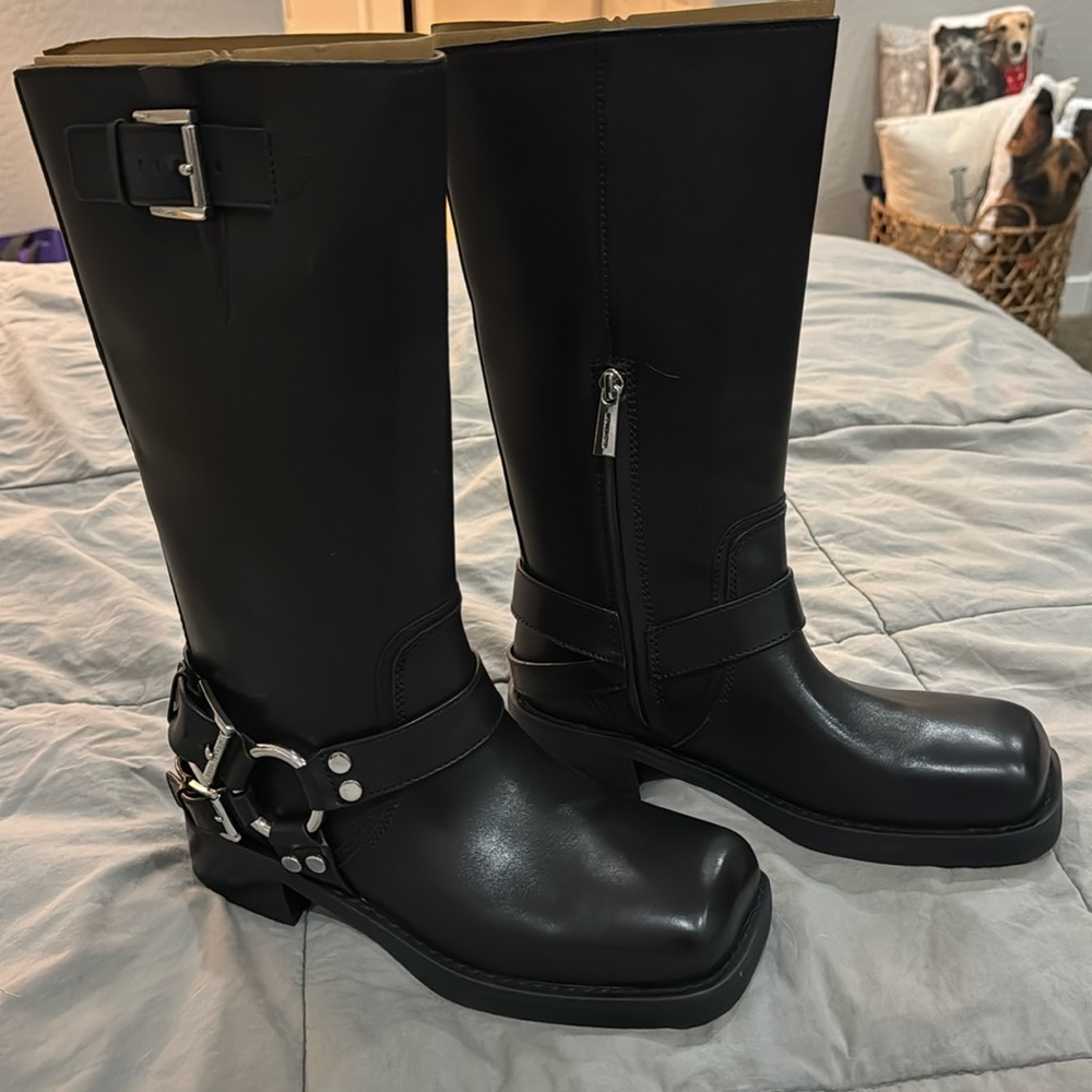 Michael Kors Crosby Moto Boots